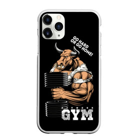 Чехол для iPhone 11 Pro матовый с принтом Go heavy or go home в Тюмени, Силикон |  | angry | animal | bull | cool | fitness | heavy | home | logo | sport | team | wild | атлет | большая | бык | вес | гимнастика | девиз | дикий | домой | животное | знак | зубы | иди | кольцо | крутой | культурист | лозунг | надпись