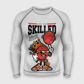 Мужской рашгард 3D с принтом Skilled and lucky в Тюмени,  |  | ball | basketball | black | clo | cool | crown | finger | gold | lucky | ring | sneakers | street | teenager | text | white | баскетбол | баскетболист | большая | кольцо | корона | кроссовки | крутой | мяч | надпись | опытный | очки | перчатки |