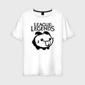 Женская футболка хлопок Oversize с принтом League of Legends в Тюмени, 100% хлопок | свободный крой, круглый ворот, спущенный рукав, длина до линии бедер
 | league of legends | lol | азир | акали | алистар | амуму | анивия | ари | атрокс | воин | вуконг | гарен | лига легенд | лига оф легенд | лол | маг | поддержка | стрелок | танк
