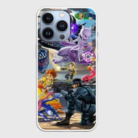 Чехол для iPhone 13 Pro с принтом Super Smash Bros ultimate в Тюмени,  |  | game | mario | nintendo | nintendo all star | pikachu | pokemon | super smash bros | ultimate | джиглипафф | донки конг | зельда | игры | линк | марио | нинтендо | пикачу | покемоны | эш