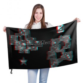 Флаг 3D с принтом Counter Strike в Тюмени, 100% полиэстер | плотность ткани — 95 г/м2, размер — 67 х 109 см. Принт наносится с одной стороны | awp | counter strike | cs go | cyber sport | game | skin | sport | авп | игры | кибер спорт | скин