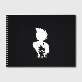Альбом для рисования с принтом Son Goku в Тюмени, 100% бумага
 | матовая бумага, плотность 200 мг. | ball | dragon | goku | son | гоку | драконий | жемчуг | сон