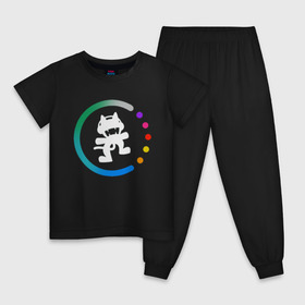 Детская пижама хлопок с принтом Monstercat в Тюмени, 100% хлопок |  брюки и футболка прямого кроя, без карманов, на брюках мягкая резинка на поясе и по низу штанин
 | 