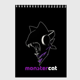 Скетчбук с принтом Monstercat в Тюмени, 100% бумага
 | 48 листов, плотность листов — 100 г/м2, плотность картонной обложки — 250 г/м2. Листы скреплены сверху удобной пружинной спиралью | Тематика изображения на принте: monstercat | клуб | клубная музыка | кот | котенок | кошка | лейбл | монстар | монстар кет | монстер | музыка | танцевальная музыка | электронная | электронная музыка
