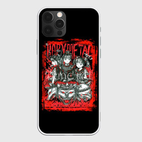 Чехол для iPhone 12 Pro Max с принтом babymetal anime в Тюмени, Силикон |  | black | metall | аниме | бэбиметал | волки | девочки | рамка | рок | тяжелаямузыка | тянки