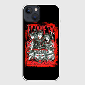 Чехол для iPhone 13 с принтом babymetal anime в Тюмени,  |  | Тематика изображения на принте: black | metall | аниме | бэбиметал | волки | девочки | рамка | рок | тяжелаямузыка | тянки