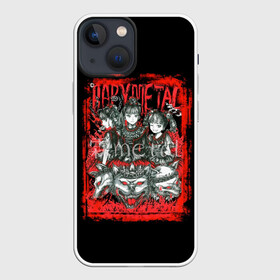 Чехол для iPhone 13 mini с принтом babymetal anime в Тюмени,  |  | Тематика изображения на принте: black | metall | аниме | бэбиметал | волки | девочки | рамка | рок | тяжелаямузыка | тянки