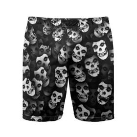 Мужские шорты 3D спортивные с принтом Призраки Мисфитс в Тюмени,  |  | misfits | punk | punk rock | rock | лицо | мисфитс | панк | панк рок | паттрен | призрак | рок | скелет | череп | черно белый