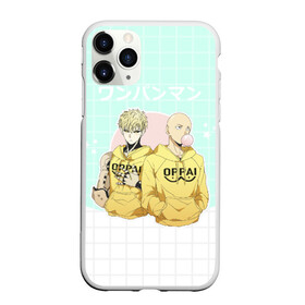 Чехол для iPhone 11 Pro матовый с принтом Genos adn Saitama в Тюмени, Силикон |  | anime | hero | man | ok | ok hero | one | one punch | punch | superhero | аниме | ванпанч | ванпачмен | генос | один удар | сайтама | супергерой