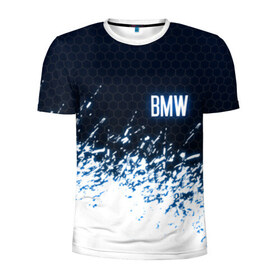 Мужская футболка 3D спортивная с принтом BMW в Тюмени, 100% полиэстер с улучшенными характеристиками | приталенный силуэт, круглая горловина, широкие плечи, сужается к линии бедра | Тематика изображения на принте: bmw | bmw 3 | bmw x3 | bmw x5 | bmw x6 | бмв | бмв 3 | бмв 5 | бмв 7. | бмв е39 | бмв х3 | бмв х5 | бмв х6
