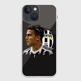 Чехол для iPhone 13 mini с принтом Paulo Dybala в Тюмени,  |  | Тематика изображения на принте: juventus | paulo dybala | аргентинец | лицо | нападающий | пауло дибало | фото | футбол | футболист | ювентус