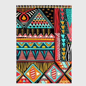 Скетчбук с принтом Африканский стиль в Тюмени, 100% бумага
 | 48 листов, плотность листов — 100 г/м2, плотность картонной обложки — 250 г/м2. Листы скреплены сверху удобной пружинной спиралью | africa | african | pattern | style | trend | африка | африканский стиль | геометрия | мода | орнамент | паттерн | стиль | тренд