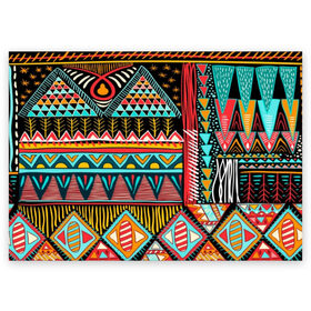 Поздравительная открытка с принтом Африканский стиль в Тюмени, 100% бумага | плотность бумаги 280 г/м2, матовая, на обратной стороне линовка и место для марки
 | africa | african | pattern | style | trend | африка | африканский стиль | геометрия | мода | орнамент | паттерн | стиль | тренд