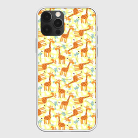 Чехол для iPhone 12 Pro Max с принтом Жирафики в Тюмени, Силикон |  | giraffe | pattern | животные | жираф | паттерн | текстура