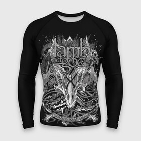 Мужской рашгард 3D с принтом Lamb of God в Тюмени,  |  | death metal | lamb of god | log | грув метал | группы | метал | музыка | рок | трэш