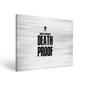 Холст прямоугольный с принтом Death Proof в Тюмени, 100% ПВХ |  | death proof | quentin | tarantino | квентин тарантино | тарантино