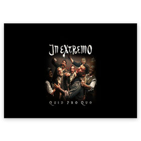 Поздравительная открытка с принтом In Extremo в Тюмени, 100% бумага | плотность бумаги 280 г/м2, матовая, на обратной стороне линовка и место для марки
 | in extremo | inextremo | группы | метал | музыка | рок | фолк метал | хорд рок
