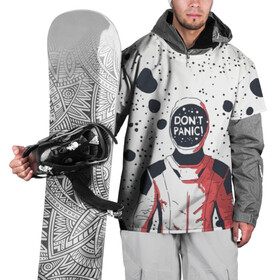Накидка на куртку 3D с принтом Без паники в Тюмени, 100% полиэстер |  | dont panic | falcon heavy | spacex | tesla | астронавт | без паники | звезды | илон | илон маск | космонавт | космос | манекен | марс | маск | ракета | тесла