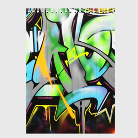 Скетчбук с принтом graffity в Тюмени, 100% бумага
 | 48 листов, плотность листов — 100 г/м2, плотность картонной обложки — 250 г/м2. Листы скреплены сверху удобной пружинной спиралью | felipe pantone | grafity | paint | street art | urban | город | граффити | искусство | кирпичи | краски | рисунки | стена | улицы | уличное искусство