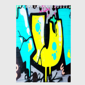 Скетчбук с принтом Кислотный арт в Тюмени, 100% бумага
 | 48 листов, плотность листов — 100 г/м2, плотность картонной обложки — 250 г/м2. Листы скреплены сверху удобной пружинной спиралью | grafiti | paint | street art | urban | город | граффити | искусство | кирпичи | краски | рисунки | стена | улицы | уличное искусство