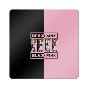 Магнит виниловый Квадрат с принтом BlackPink в Тюмени, полимерный материал с магнитным слоем | размер 9*9 см, закругленные углы | Тематика изображения на принте: black | blackpink | chae | jennie | jisoo | k pop | kim | lalisa | lisa | manoban | park | pink | rose | young | дженни | джису | ён | ким | лалиса | лиса | манобан | пак | розэ | че