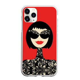 Чехол для iPhone 11 Pro Max матовый с принтом Fashion woman в Тюмени, Силикон |  | black | brunette | caret | design | fashionable | girl | hairstyle | leaves | lips | patterns | plants | pop art | portrait | red | smile | woman | брюнетка | губы | девушка | дизайн | женщина | каре | красные | листья | модная | очки | поп арт 