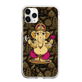 Чехол для iPhone 11 Pro матовый с принтом Ganesha в Тюмени, Силикон |  | animal | ax | crown | decoration | elephant | ethnic | flower | food | god | gold | hands | hold | india | lily | mouse | благополучие | бог | божество | ганеша | держит | еда | животное | золото | индия | индуизм | корона | лилия | м | много | мудрость |