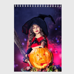 Скетчбук с принтом Маленькая ведьма в Тюмени, 100% бумага
 | 48 листов, плотность листов — 100 г/м2, плотность картонной обложки — 250 г/м2. Листы скреплены сверху удобной пружинной спиралью | beautiful | crimson | cute | dress | girl | gloves | hair | halloween | hat | holiday | little | long | night | pumpkin | red | smoke | witch | ведьма | волосы | д | девочка | держит | дым | красивая | красная | маленькая | малиновый | метла | милая | ноч