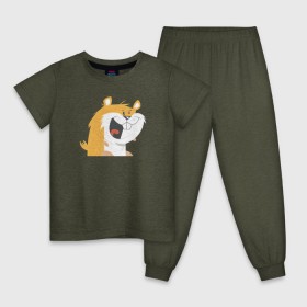 Детская пижама хлопок с принтом Хомяк в Тюмени, 100% хлопок |  брюки и футболка прямого кроя, без карманов, на брюках мягкая резинка на поясе и по низу штанин
 | hamster | хомяк | хомяки