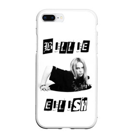 Чехол для iPhone 7Plus/8 Plus матовый с принтом Billie Eilish в Тюмени, Силикон | Область печати: задняя сторона чехла, без боковых панелей | bad guy | bellyache | billie eilish | bury a friend | ocean eyes | when we all fall asleep where do we go | билли айлиш | музыка | певица