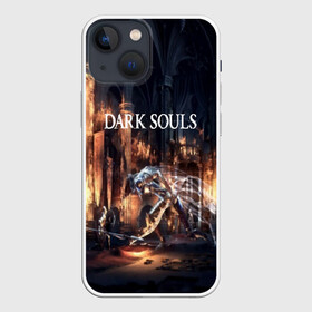 Чехол для iPhone 13 mini с принтом DARK SOULS в Тюмени,  |  | art | artwork | crown | dark soul | dark souls iii | death | digital art | embers | fanatsy | fire | flames | game | mask | skeletons | воин | минимализм | рыцарь | тёмные души