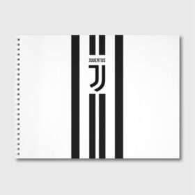 Альбом для рисования с принтом Juventus в Тюмени, 100% бумага
 | матовая бумага, плотность 200 мг. | juventus | ronaldo | роналдо | ювентус