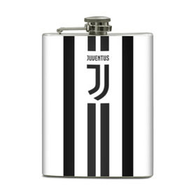 Фляга с принтом Juventus в Тюмени, металлический корпус | емкость 0,22 л, размер 125 х 94 мм. Виниловая наклейка запечатывается полностью | juventus | ronaldo | роналдо | ювентус