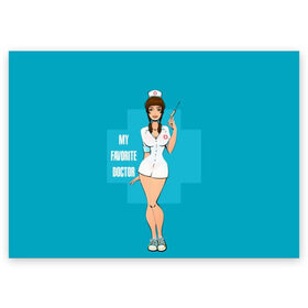 Поздравительная открытка с принтом Sexy nurse в Тюмени, 100% бумага | плотность бумаги 280 г/м2, матовая, на обратной стороне линовка и место для марки
 | beautiful | brunette | eyes | figure | girl | green | holding | holiday | legs | long | medical | medicine | nurse | perfect | short | straight | worker | брюнетка | глаза | девушка | держит | длинные | зелёные | идеальная | короткий | красивая | медицина
