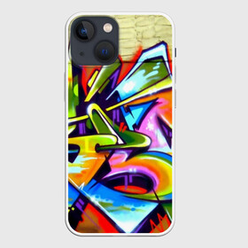 Чехол для iPhone 13 mini с принтом Кислота в Тюмени,  |  | felipe pantone | grafiti | paint | street art | urban | город | граффити | искусство | кирпичи | краски | рисунки | стена | улицы | уличное искусство
