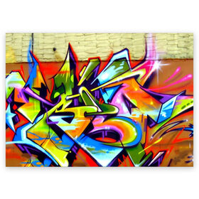 Поздравительная открытка с принтом Кислота в Тюмени, 100% бумага | плотность бумаги 280 г/м2, матовая, на обратной стороне линовка и место для марки
 | Тематика изображения на принте: felipe pantone | grafiti | paint | street art | urban | город | граффити | искусство | кирпичи | краски | рисунки | стена | улицы | уличное искусство