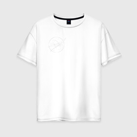 Женская футболка хлопок Oversize с принтом Хьюстон у нас проблемы в Тюмени, 100% хлопок | свободный крой, круглый ворот, спущенный рукав, длина до линии бедер
 | houston | nasa | наса | хьюстон