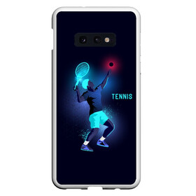 Чехол для Samsung S10E с принтом TENNIS NEON в Тюмени, Силикон | Область печати: задняя сторона чехла, без боковых панелей | Тематика изображения на принте: neon | sport | tennis | неон | неоновый | спорт | спортсмен | теннис