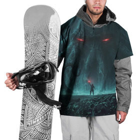 Накидка на куртку 3D с принтом Ктулху в Тюмени, 100% полиэстер |  | божество | владыка | дракон | зло | зов | кальмар | крылья | осьминог | спрут | спящий на дне | чудовище | щупальца