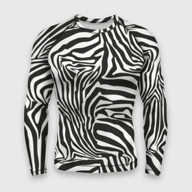 Мужской рашгард 3D с принтом Полосы зебры в Тюмени,  |  | abstraction | african | animal | black and white | camouflage | disguise | skin | stripes | zebra | абстракция | африканская | животное | зебры | камуфляж | маскировка | полосы | черно белый