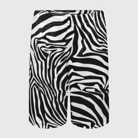 Детские спортивные шорты 3D с принтом Полосы зебры в Тюмени,  100% полиэстер
 | пояс оформлен широкой мягкой резинкой, ткань тянется
 | Тематика изображения на принте: abstraction | african | animal | black and white | camouflage | disguise | skin | stripes | zebra | абстракция | африканская | животное | зебры | камуфляж | маскировка | полосы | черно белый