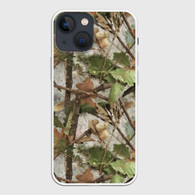 Чехол для iPhone 13 mini с принтом Камуфляж в Тюмени,  |  | army | autumn | branches | camouflage | disguise | fishing | forest | green | khaki | leaves | nature | oak | photo | армия | ветки | дуб | зеленый | камуфляж | лес | листья | маскировка | осень | охота | природа | рыбалка | фото | хаки