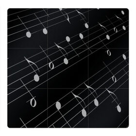 Магнитный плакат 3Х3 с принтом Ноты в Тюмени, Полимерный материал с магнитным слоем | 9 деталей размером 9*9 см | 