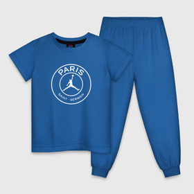 Детская пижама хлопок с принтом MICHAEL JORDAN PSG в Тюмени, 100% хлопок |  брюки и футболка прямого кроя, без карманов, на брюках мягкая резинка на поясе и по низу штанин
 | Тематика изображения на принте: 