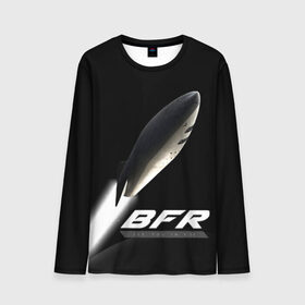 Мужской лонгслив 3D с принтом BFR (Big Falcon Rocket) в Тюмени, 100% полиэстер | длинные рукава, круглый вырез горловины, полуприлегающий силуэт | bfr | big falcon rocket | elon musk | falcon 9 | falcon heavy | spacex | илон маск | космический корабль | космос | ракета