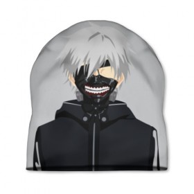 Шапка 3D с принтом Kaneki Ken в Тюмени, 100% полиэстер | универсальный размер, печать по всей поверхности изделия | ghoul | kaneki | ken | tokyo | гуль | канеки | кен | токийский