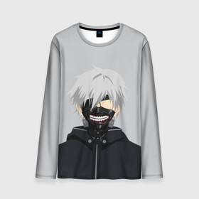 Мужской лонгслив 3D с принтом Kaneki Ken в маске в Тюмени, 100% полиэстер | длинные рукава, круглый вырез горловины, полуприлегающий силуэт | ghoul | kaneki | ken | tokyo | гуль | канеки | кен | токийский