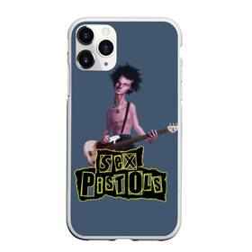 Чехол для iPhone 11 Pro матовый с принтом Сид Вишес в Тюмени, Силикон |  | 2019 | 2020 | sid vicious | британский | гитара | надпись | панк | рок | сид вишес | фильм