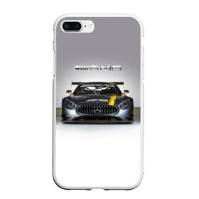 Чехол для iPhone 7Plus/8 Plus матовый с принтом AMG Motorsport в Тюмени, Силикон | Область печати: задняя сторона чехла, без боковых панелей | amg | car | mercedes benz | mersedes | motorsport | power | race | автомобиль | автоспорт | гонка | мерседес | мощь