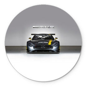 Коврик круглый с принтом AMG Motorsport в Тюмени, резина и полиэстер | круглая форма, изображение наносится на всю лицевую часть | amg | car | mercedes benz | mersedes | motorsport | power | race | автомобиль | автоспорт | гонка | мерседес | мощь